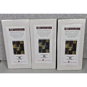 3 Jordan Fabrics Quilt Kits 24 10" Squares 36" X 54" Kaufman Bali Batiks Nature